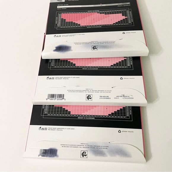 HUE So Sexy Sheer Toeless Sheers with Lace Panty Lot of 3 Size 3 - Picture 10 of 13